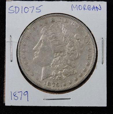 1879 Morgan Silver Dollar SD1075: 1879 Morgan Silver Dollar SD1075 - AE817D - Thank you for bidding on this item. We appreciate your business. Be sure to check out all of the upcoming auctions offered by Seized Assets Auctioneers!