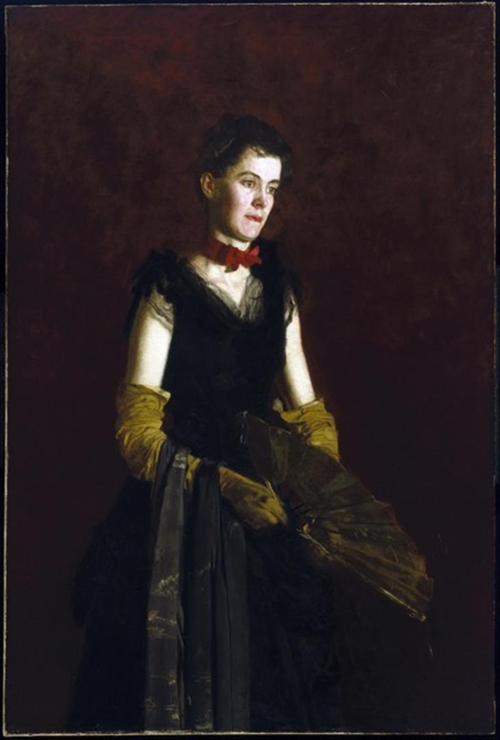 Thomas Eakins - Letitia Wilson Jordan: Artist: Thomas Eakins - Title: Letitia Wilson Jordan - Medium: Fine Art Giclee on Canvas - Image Size: Approximately 32 inches x 21.5 inches - Framed: Unframed on Unstretched Canvas - Biography: Thoma