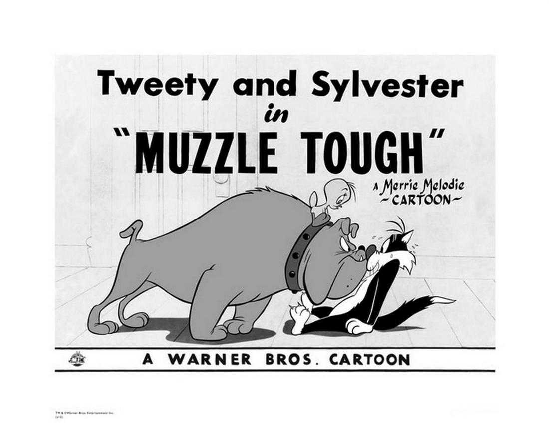 Warner Brothers Hologram Muzzle Tough: Artist: Warner Brothers - Title: Muzzle Tough - Medium: Giclee on Fine Art Paper - Limited Edition: 500 - Image Size: Approximately 12 Inches x 16 inches - Paper Size: Approximately 16 inches x 20 inc