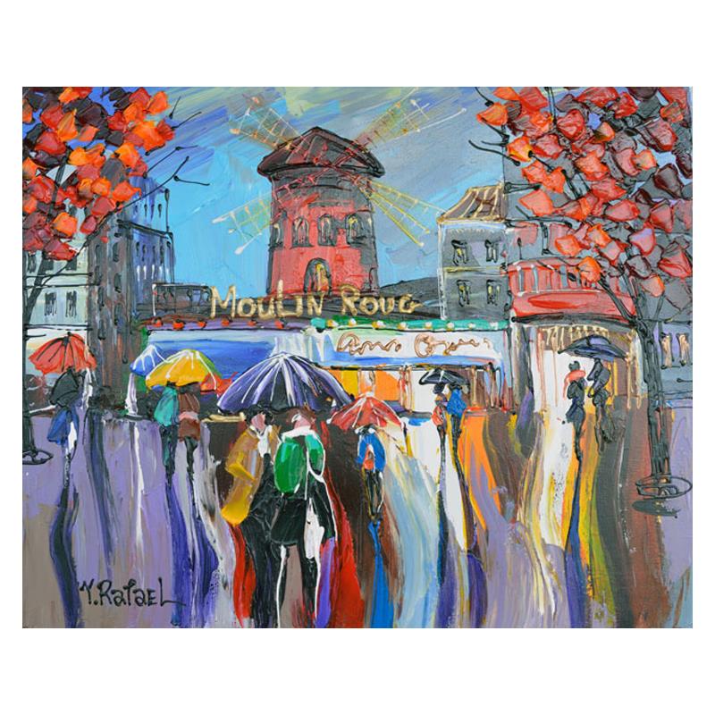 After the Show by Rafael Original: After the Show by Rafael Original. "After the Show" is an original painting, acrylic on stretched canvas, by Yana Rafael. Hand signed by the artist, this piece is accompanied by certificate of authent