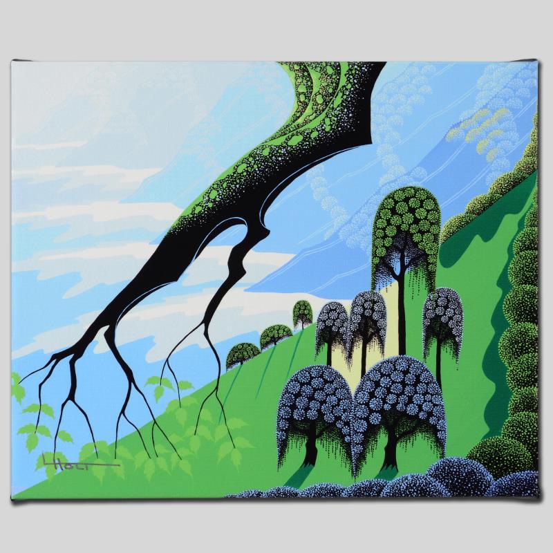 Summer by Holt, Larissa: Summer by Holt, Larissa. Larissa Holt, a student of distinguished artist Eyvind Earle(1916-2000), uses bold colors and breathtaking scenery to create images of Nature in her own unique style. "Summer"