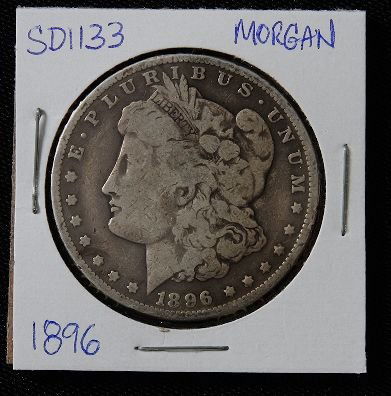 1896 Morgan Silver Dollar SD1133: 1896 Morgan Silver Dollar SD1133 - AE817D - Thank you for bidding on this item. We appreciate your business. Be sure to check out all of the upcoming auctions offered by Seized Assets Auctioneers!
