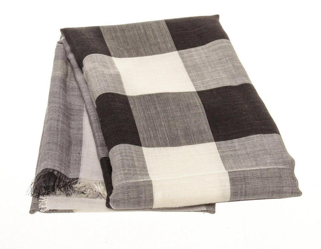 Burberry Grey Icon Cashmere Scarf: Burberry Grey Icon Cashmere Scarf. Burberry Grey Icon Cashmere Scarf with gold-tone hardware.