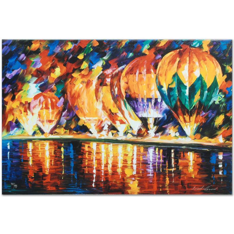 With the Stars by Afremov (1955-2019): With the Stars by Afremov (1955-2019). Leonid Afremov's (1955-2019) masterful use of color and texture make his paintings unique collectibles that are sure to brighten any wall. "With the Stars" is a 
