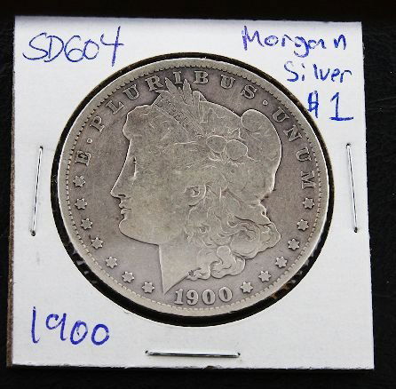 1900 Morgan Silver Dollar SD604: 1900 Morgan Silver Dollar SD604 - As-Is Condition - Thank you for viewing this auction. We appreciate your business. Check out our future auctions from Seized Assets Auctioneers.