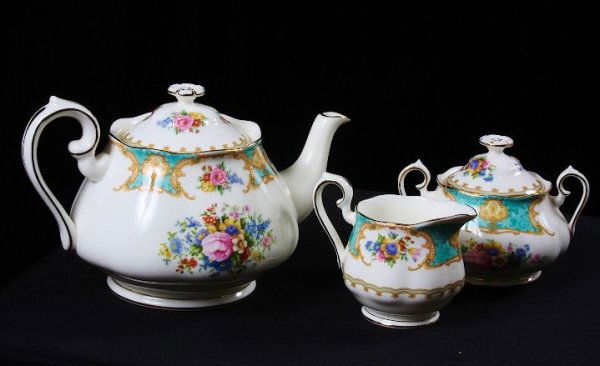 Royal Albert Lady Ascot 3-pc. Bone China Tea Set: Royal Albert Lady Ascot 3-pc. Bone China Tea Set - 1A159A. Brand New & Unused Condition in original box with original packaging. Thank you for viewing this auction. We appreciate your business. Check