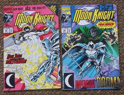 Moon Knight Vintage Comic Books Lot (2) CB509: Moon Knight Vintage Comic Books Lot (2) CB509 - Good Used/Handled Condition. - Thank you for bidding on this item. All of us here at Seized Assets Auctioneers appreciate your business and support. Be 