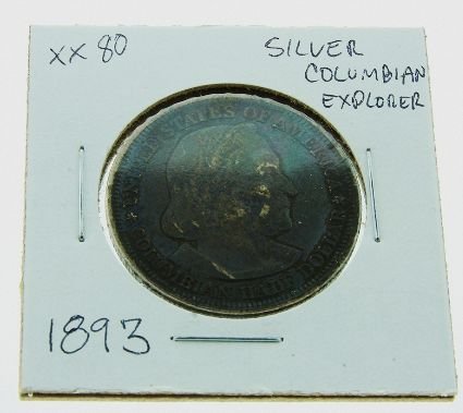 1893 Columbian Explorer Half Dollar XX80: 1893 Columbian Explorer Half Dollar XX80 - As-Is Condition - SW852 - Thank you for viewing this auction. We appreciate your business. Check out our future auctions from Seized Assets Auctioneers.