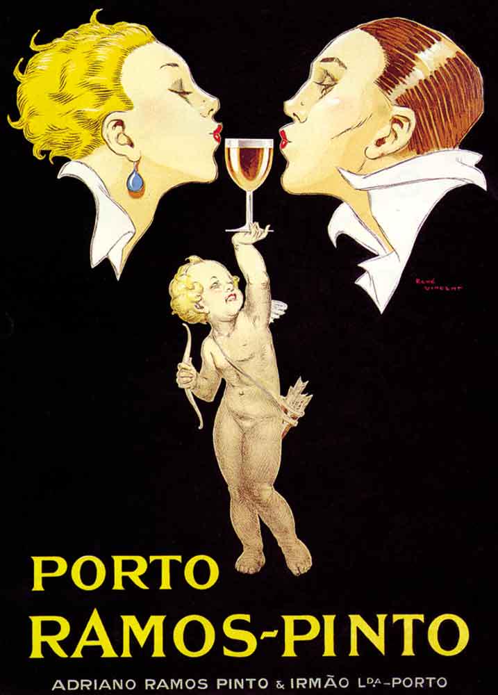 Rene Vincent - Porto Ramos-Pinto: Artist: Rene Vincent Title: Porto Ramos-Pinto Medium: Fine Art Giclee on Canvas Image Size: Approximately 20 inches x 14.25 inches Unframed on Unstretched Canvas Details: This is a beautiful Reproduct