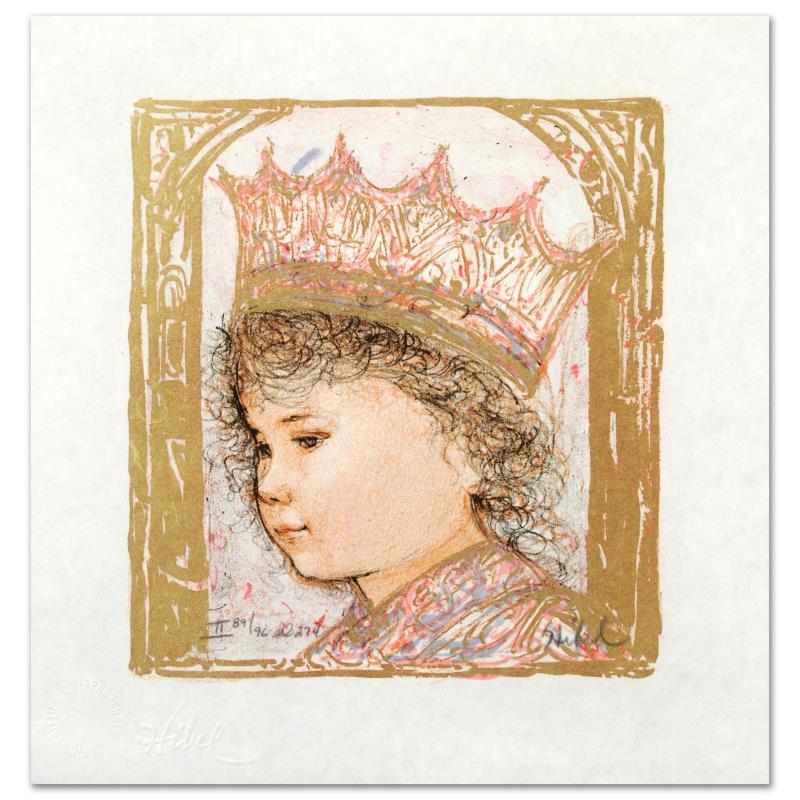 Celia by Hibel (1917-2014): "Celia" is a limited edition lithograph on rice paper, numbered and hand signed by Edna Hibel (1917-2014). Includes Certificate of Authenticity! Measures approx. 10" x 10.5" (with border), 7" x 8" (im