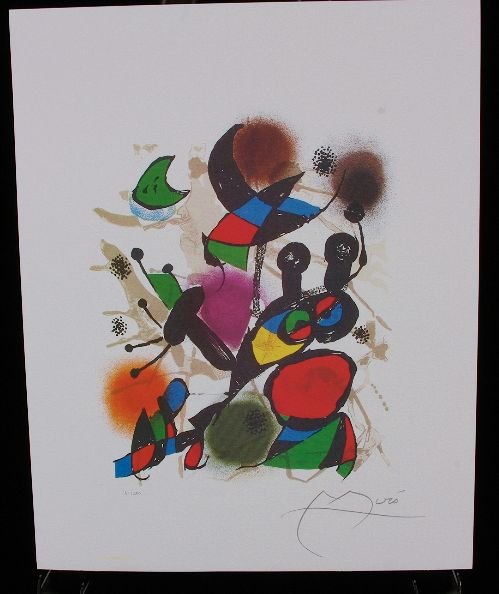 Joan Miro Lithographia II Print: Joan Miro Lithographia II Print - As-Is Condition - Thank you for viewing this auction. We appreciate your business. Check out our future auctions from Seized Assets Auctioneers.