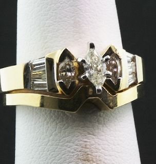 14K Gold Diamond Ring Set 8.10 grams RDO12 FULL LE: 14K Gold Diamond Ring Set 8.10 grams RDO12 FULL LETTER - Excellent Condition. D2105AD. Comes will FULL LETTER from GLA. See Scan. Valued at $4,970.00. - Thank you for viewing this auction. We apprecia