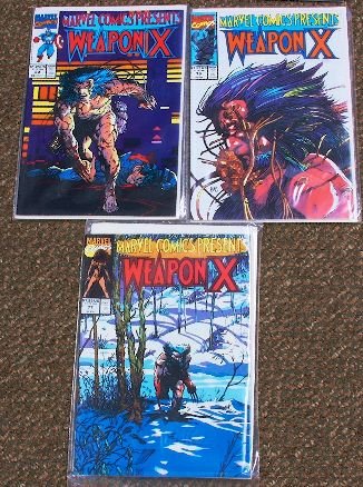 Weapon X Vintage Comic Books (3) CB201: Weapon X Vintage Comic Books (3) CB201 - Good Used/Handled Condition. - This Vintage Comic Book is in nice shape and a great collector's item. Thank you for bidding on this item and taking place in th