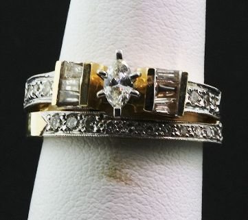 14K Gold Diamond Ring Set 6.50 grams RDO11 FULL L: 14K Gold Diamond Ring Set 6.50 grams RDO11 FULL LETTER - Excellent Condition. D2106AD. Comes will FULL LETTER from GLA. See Scan. Valued at $6,222.00. - Thank you for viewing this auction. We apprecia