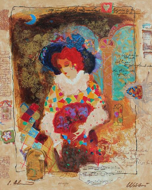 Alexander & Wissotzky Caroline: Artist: Alexander & Wissotzky - Title: Caroline - Medium: Serigraph on Paper - Signature: Hand-signed by the Artist - Limited Edition: AP 50 - Image Size: Approximately 20 inches x 16 inches - Unframe