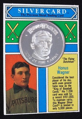Honus Wagner .99 Silver Coin Silvercard #12: Honus Wagner .99 Silver Coin Silvercard #12 - Good Condition - Thank you for viewing this lot. We are always adding new inventory and new auctions, so check back often. We appreciate your business and
