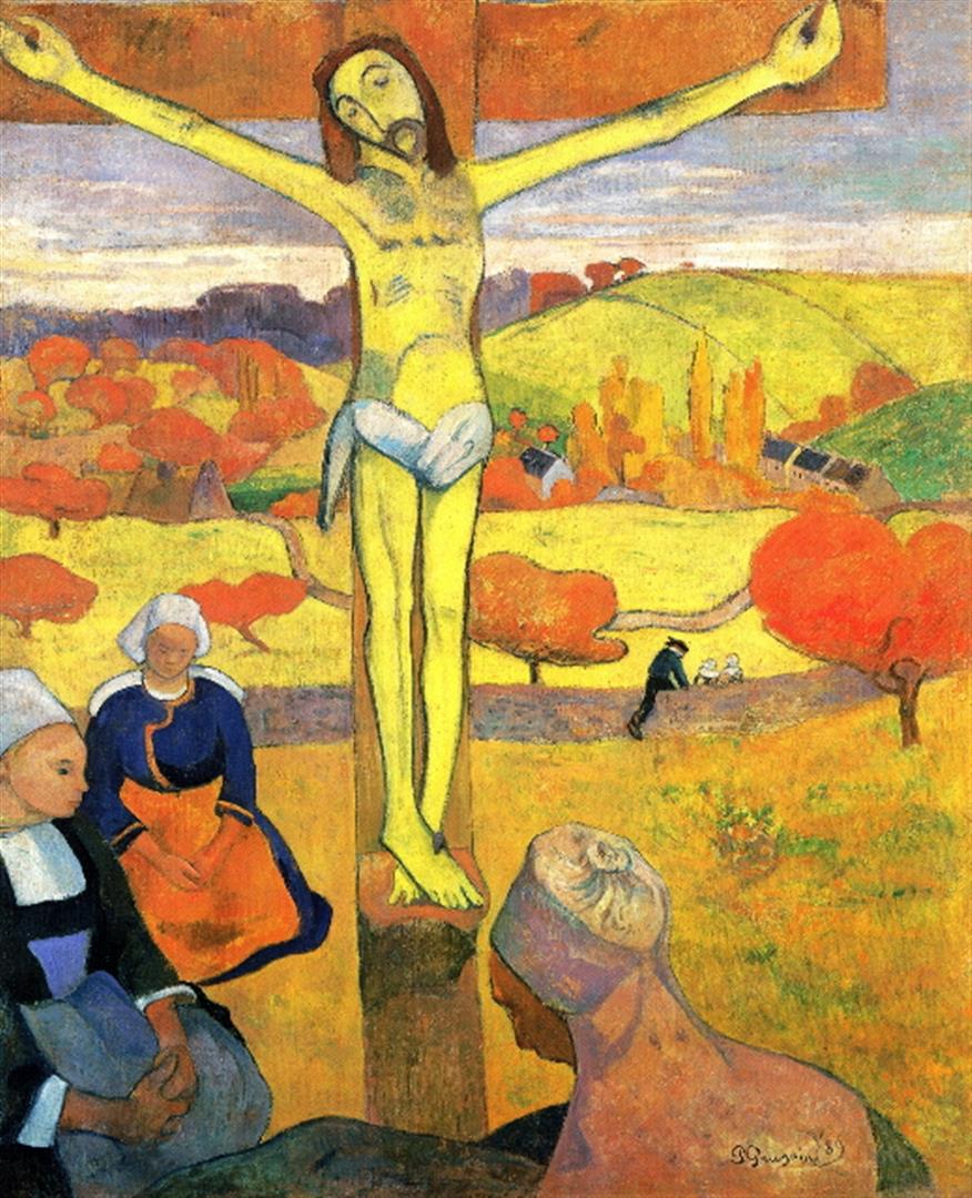 Paul Gauguin - The Yellow Christ: Artist: Paul Gauguin - Title: The Yellow Christ - Medium: Fine Art Giclee on Canvas - Image Size: Approximately 32 inches x 26 inches - Unframed on Unstretched Canvas - Biography: Eugène Henri Paul G