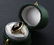 84: 10Kt Yellow Gold Onyx & DiamondRing c. 1920's