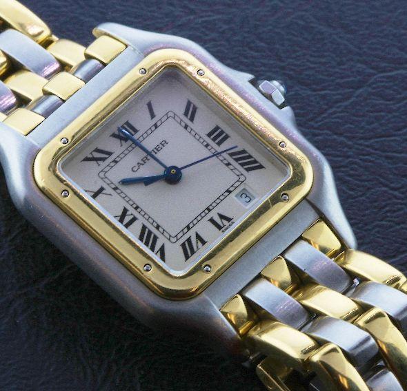 Two-Tone Cartier Panthere Wristwatch A377: Two-Tone Cartier Panthere Wristwatch A377 - Nice Watch - 67.34 gm - Stainless Steel & 18KT Yellow Gold. Comes with a Full Appraisal letter from AIG. Valued at $7.990.00. - Thank you for viewing this l