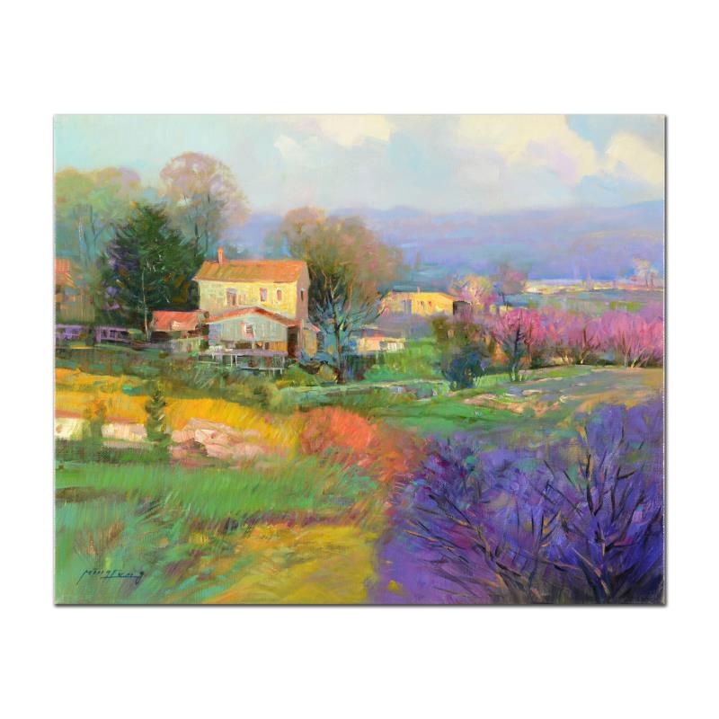 Colors of Fall by Feng, Ming: Colors of Fall by Feng, Ming. "Colors of Fall" is an original oil painting on stretched canvas by Ming Feng, hand signed by the artist. Includes Letter of Authenticity. Measures approx. 20" x 16" (ima