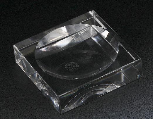 Tiffany Baccarat Crystal Ashtray ED140: Tiffany Baccarat Crystal Ashtray ED140 - Excellent Vintage Condition! DS82SL. Small Tiffany ashtray made of genuine Baccarat Crystal. Baccarat France logo is marked on the bottom. Ashtray measures 2 3