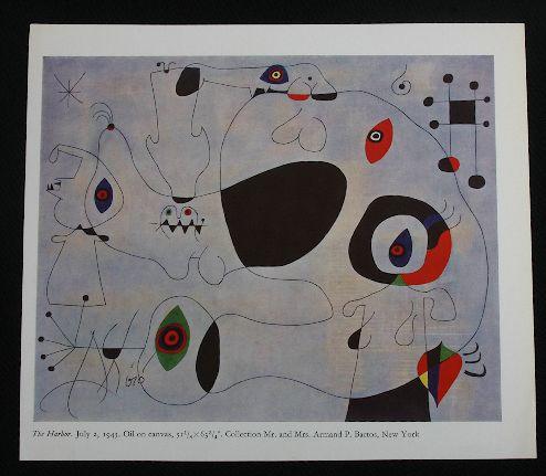 Joan Miro - Signed Book Page - The Harbor: Joan Miro - Signed Book Page - The Harbor - Excellent hand-signed book page from Joan Miro. Includes Certificate of Authenticity. XX531EL. Measures approx. 8 1/2 by 7 1/2". - Thank you for viewing thi