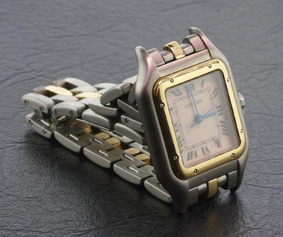 Two-Tone Cartier Panthere Quartz Watch A480 FULL A: Two-Tone Cartier Panthere Quartz Watch A480 FULL APPRAISAL - Awesome Watch, Great Condition. Weighs 64.98 grams. 14KT Yellow Gold. Comes will FULL LETTER from AIG. See Scan. Valued at $4,150.00. - Tha