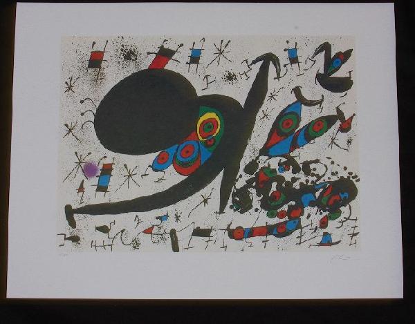 Joan Miro Hommage to Joan Pratts Print: Joan Miro Hommage to Joan Pratts Print - As-Is Condition - Thank you for viewing this lot. We are always adding new inventory and new auctions, so check back often. We appreciate your business and sup