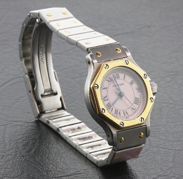 Ladies Two-Tone Cartier Santos Quartz Watch A479 F: Ladies Two-Tone Cartier Santos Quartz Watch A479 FULL APPRAISAL - Awesome Watch, Great Condition. Weighs 47.51 grams. 18KT Yellow Gold. Comes will FULL LETTER from AIG. See Scan. Valued at $3,050.00. 