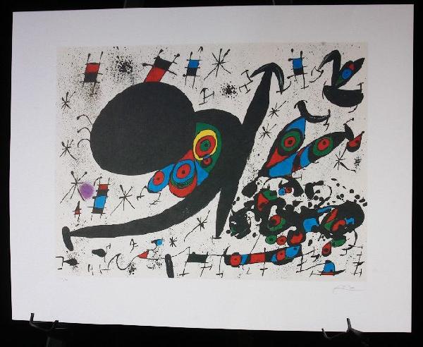 Joan Miro - Homenatge A Joan Prats - Print: Joan Miro - Homenatge A Joan Prats - Print - Excellent Facsimile Signed Print from Joan Miro. AE9G7. Serial Numbered /500. Measures 24x18". Great Condition! - Thank you for viewing this lot. We are al