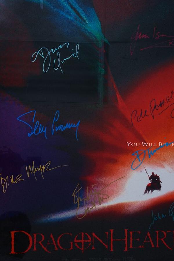 Dragonheart - Autographed Movie Poster Signed by S: Dragonheart - Autographed Movie Poster Signed by Sean Connery & 7 others - As-Is Condition - Thank you for viewing this lot. We are always adding new inventory and new auctions, so check back often. W