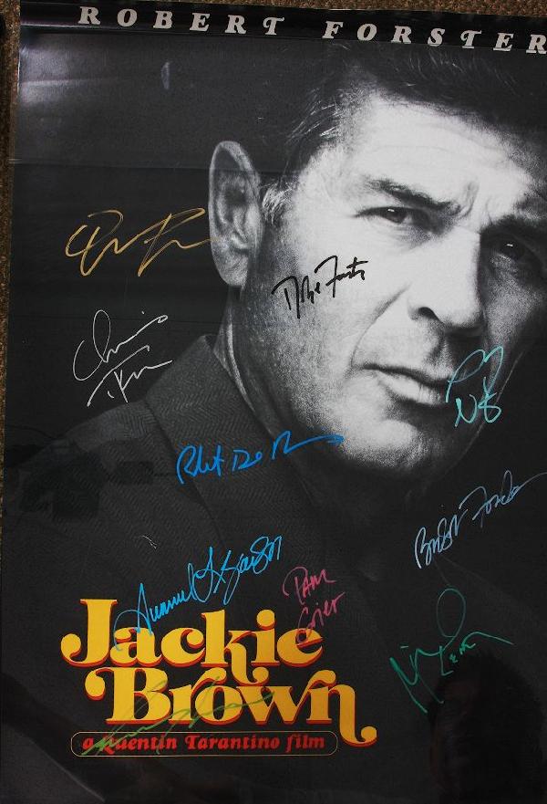 Jackie Brown - Autographed Movie Poster Signed by: Jackie Brown - Autographed Movie Poster Signed by Robert DeNiro & 8 others - As-Is Condition - Thank you for viewing this lot. We are always adding new inventory and new auctions, so check back often.