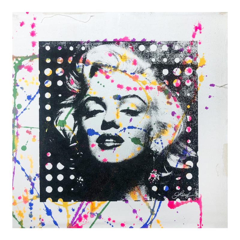 Marilyn Monroe by Rodgers Original: Marilyn Monroe by Rodgers Original. "Marilyn Monroe" is an original hand pulled silkscreen and acrylic painting on canvas by Gail Rodgers. Hand signed by the artist, the piece comes with a letter of a
