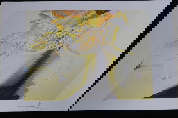 Salvador Dali - Pegasus, 1972 - Print: Salvador Dali - Pegasus, 1972 - Print - As-Is Condition - Thank you for viewing this lot. We are always adding new inventory and new auctions, so check back often. We appreciate your business and supp