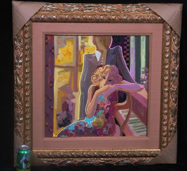 Sabzi Original Painting Good Days Acrylic on Canva: Sabzi Original Painting Good Days Acrylic on Canvas ED209 - Excellent Condition! VL476TS. Original painting by Mahmoud Sabzi. Acrylic on canvas, titled Good Days". Sabzi, from Ahwaz, Iran, is famous f