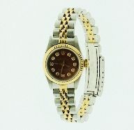 Lady Rolex Two-Tone Oyster Wristwatch A503: Lady Rolex Two-Tone Oyster Wristwatch A503 Excellent Condition! Lady Rolex Two-Tone Oyster Perpetual Wristwatch. Model Stainless Steel and 18K yellow gold wristwatch electronically tested; case: 24mm 