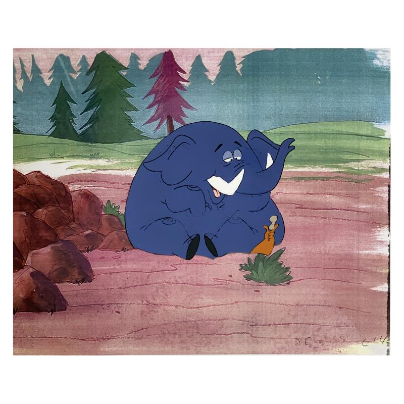 Production Art by Pink Panther Original: This is an original production cel used in the animated series The Pink Panther. This animated cel comes with a color background and includes 1 production sketch(es). Includes Letter of Authenticity. 