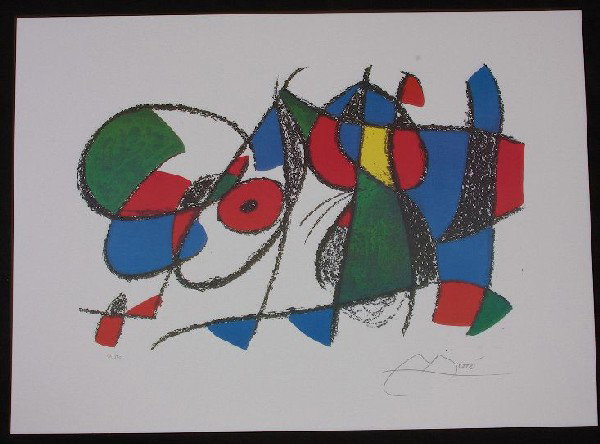 Joan Miro Volume II Litho VIII Print: Joan Miro Volume II Litho VIII Print - As-Is Condition - Thank you for viewing this lot. We are always adding new inventory and new auctions, so check back often. We appreciate your business and suppo