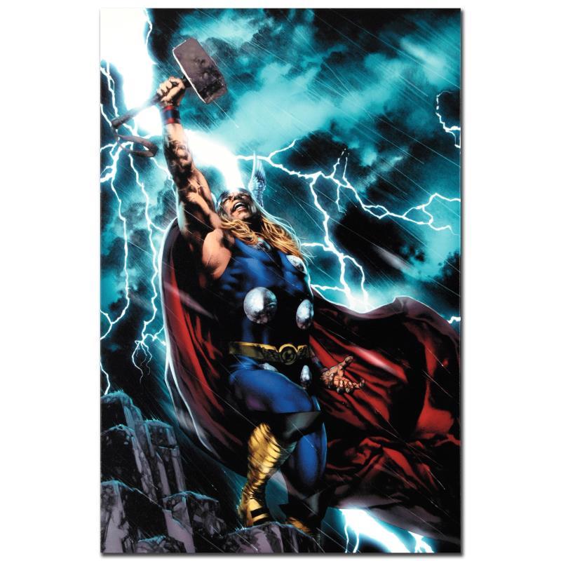 Thor First Thunder #1 by Marvel Comics: A piece of comic book history, this limited edition, from original art by Jay Anacleto, depicts a mighty Thor. Efren "Jay" Anacleto is best known for his highly detailed and photo-realistic pencil wor