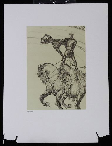 Toulouse-Lautrec - La pas de deux - Litho /350 - Rare: Toulouse-Lautrec - La pas de deux - Litho /350 - Rare - Rare Limited Edition Hand Pencil Numbered /350 Crayon Drawn Lithograph by Toulouse-Lautrec. La pas de deux." (AE13KK) Nearly mint condition. Mea