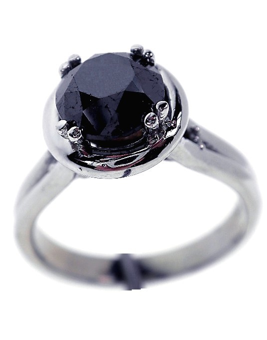 14KT White Gold Ladies Black & White Diamond 1.97ct. A7: 14KT White Gold Ladies Black & White Diamond 1.97ct. A747 Excellent Condition! One 14KT White Gold Ladies Cast Black & White Diamond 1.97ct. Condition is new, good workmanship. The featured diamond is