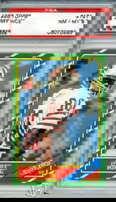 Jerry Rice 1986 Rookie Football Card PSA 8: "Jerry Rice 1986 Rookie Football Card PSA 8 Excellent Condition - Thank you for viewing this lot. We are always adding new inventory and new auctions, so check back often. We appreciate your business