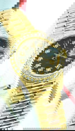 18Kty Ladies Gold Rolex President DateJust Wristwatch 0: "18Kty Ladies Gold Rolex President DateJust Wristwatch 0.50ct. A196. Excellent Condition! One ladies, handcrafted & machine milled Rolex Lady President, the DateJust model wristwatch electronically te