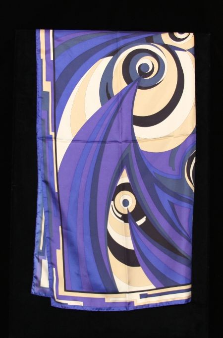 New 100% Silk Emilio Pucci Scarf ED507: "New 100% Silk Emilio Pucci Scarf ED507. Excellent Condition! GT84CX. This is a gorgeous Emilio Pucci 100% silk scarf measuring 34" x 34". Made in Italy, this scarf retails for $260.00. Thank you for 