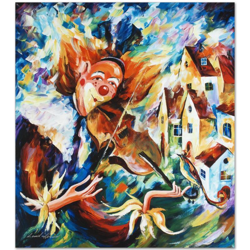 For Fun by Afremov (1955-2019): Leonid Afremov's (1955-2019) masterful use of color and texture make his paintings unique collectibles that are sure to brighten any wall. "For Fun" is a limited edition giclee on canvas. The piece is
