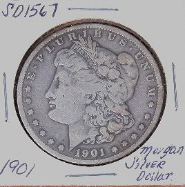 1901 Morgan Silver Dollar. SD1567: "1901 Morgan Silver Dollar. SD1567. This lot is in Excellent Circulated Condition! Thank you for viewing this lot. We are always adding new inventory and new auctions, so check back often. We apprecia