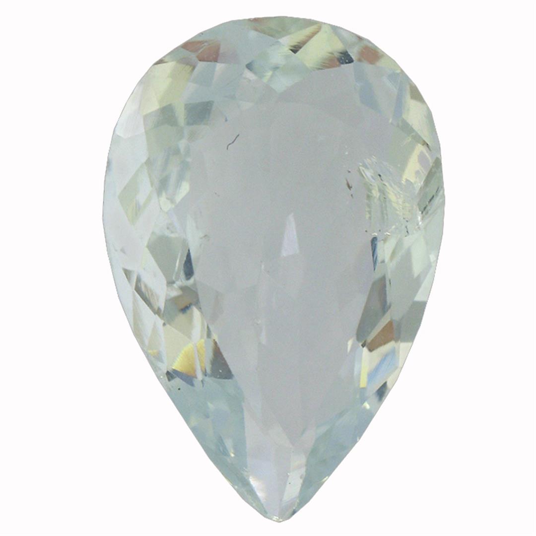 5.52 ctw Pear Aquamarine Parcel: One pear cut natural aquamarine exact weight 5.52ct., clarity is slightly included, type I, medium, slightly grayish, very slightly greenish blue color, (GIA vslgB 5/2), cut is good. Westfield Apprais