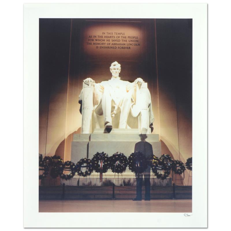 Young Mr. Lincoln by Sheer, Robert: "Young Mr. Lincoln" is a limited edition photograph on paper, numbered and hand signed by photographer, Robert Sheer. Sheer created this piece using his "Spirit Shadows" technique which involves using