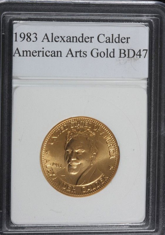 1983 Alexander Calder American Arts Gold BD47: 1983 Alexander Calder American Arts Gold BD47 - One Half Ounce! Excellent Quality Gold Bullion. - Thank you for viewing this lot. We are always adding new inventory and new auctions, so check back oft