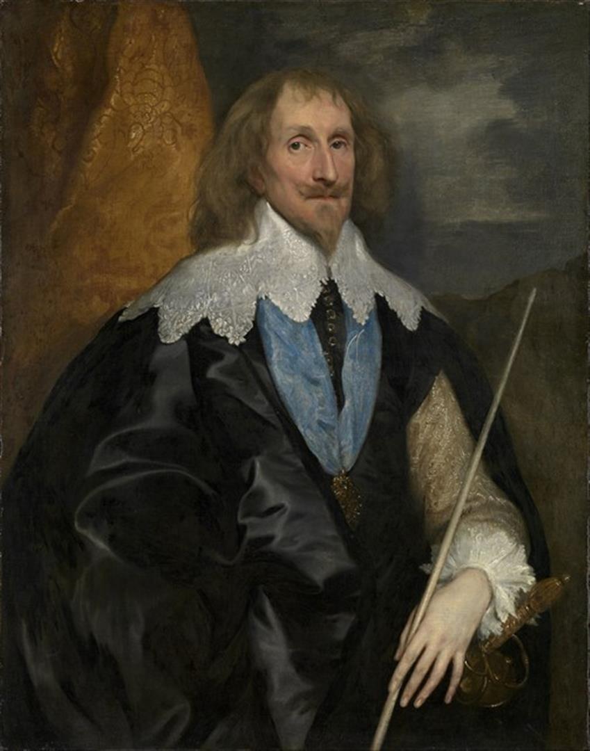 Van Dyck - Philip Herbert, 4th Earl of Pembroke: Artist: Van Dyck - Title: Philip Herbert, 4th Earl of Pembroke - Medium: Fine Art Reproduction Giclee on Canvas - Image Size: Approximately 20 inches x 15.75 inches - Unframed on Unstretched Canvas - 